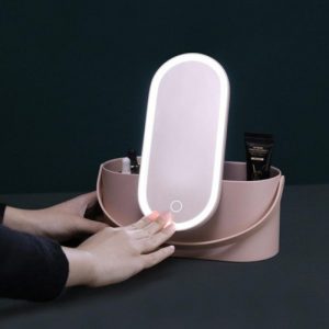 Boite de maquillage avec miroir éclairé LED